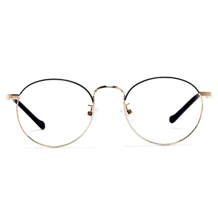 GRAVIATE by Coolwinks E25C5999 Glossy Gold Full Frame Round Eyeglasses for Men and Women