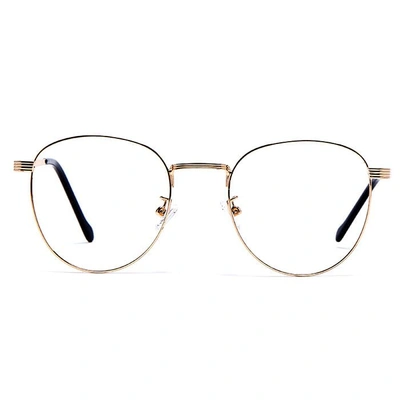 GRAVIATE by Coolwinks E25C6033 Glossy Gold Full Frame Round Eyeglasses for Men and Women