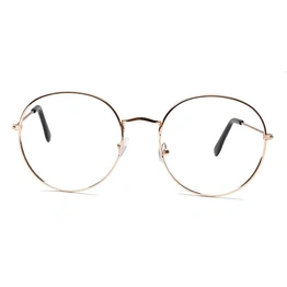 GRAVIATE by Coolwinks E25C6559 Glossy Gold Full Frame Round Eyeglasses for Men and Women