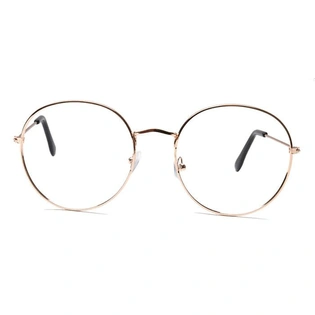 GRAVIATE by Coolwinks E25C6559 Glossy Gold Full Frame Round Eyeglasses for Men and Women