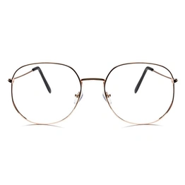 GRAVIATE by Coolwinks E25C6560 Glossy Gold Full Frame Round Eyeglasses for Men and Women