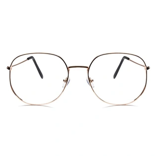 GRAVIATE by Coolwinks E25C6560 Glossy Gold Full Frame Round Eyeglasses for Men and Women