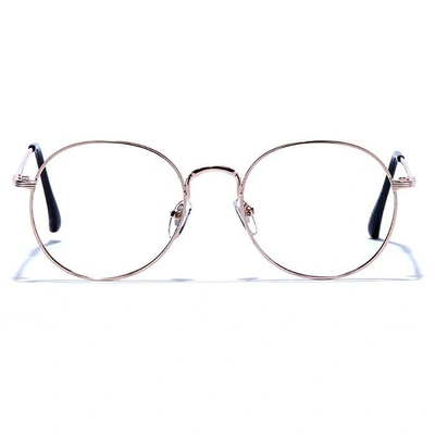 GRAVIATE by Coolwinks E25C6628 Glossy Gold Full Frame Round Eyeglasses for Men and Women