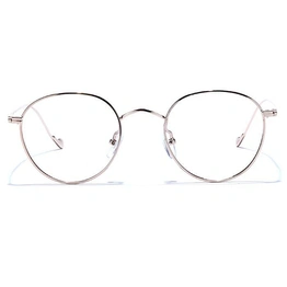 GRAVIATE by Coolwinks E25C6640 Glossy Gold Full Frame Round Eyeglasses for Men and Women