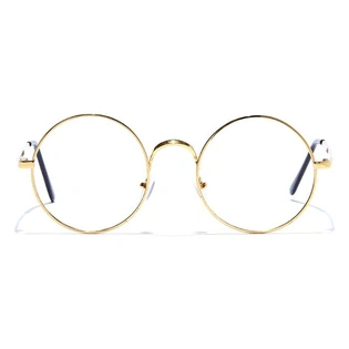 GRAVIATE by Coolwinks E25C7513 Glossy Gold Full Frame Round Eyeglasses for Men and Women