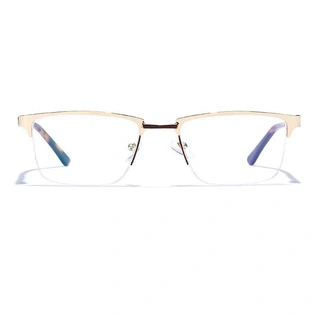 GRAVIATE by Coolwinks E25A6877 Glossy Half Frame Rectangle Eyeglasses for Men and Women