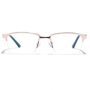 GRAVIATE by Coolwinks E25A6878 Glossy Half Frame Rectangle Eyeglasses for Men and Women