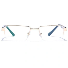 GRAVIATE by Coolwinks E25B6821 Glossy Gold Half Frame Rectangle Eyeglasses for Men and Women