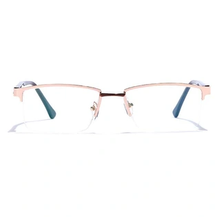 GRAVIATE by Coolwinks E25B6830 Glossy Half Frame Rectangle Eyeglasses for Men and Women