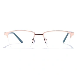 GRAVIATE by Coolwinks E25B6848 Glossy Half Frame Rectangle Eyeglasses for Men and Women