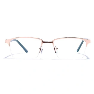 GRAVIATE by Coolwinks E25B6848 Glossy Half Frame Rectangle Eyeglasses for Men and Women