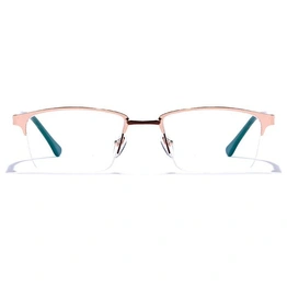 GRAVIATE by Coolwinks E25C6828 Glossy Half Frame Rectangle Eyeglasses for Men and Women