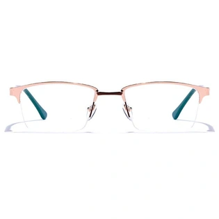 GRAVIATE by Coolwinks E25C6828 Glossy Half Frame Rectangle Eyeglasses for Men and Women