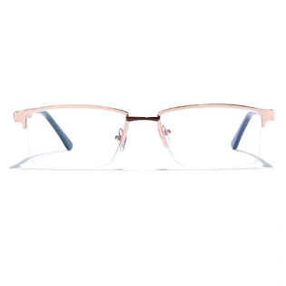 GRAVIATE by Coolwinks E25C6881 Glossy Half Frame Rectangle Eyeglasses for Men and Women