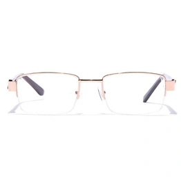 GRAVIATE by Coolwinks E25C7100 Glossy Gold Half Frame Rectangle Eyeglasses for Men and Women