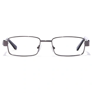 GRAVIATE by Coolwinks E13A7055 Glossy Gunmetal Full Frame Rectangle Eyeglasses for Men and Women