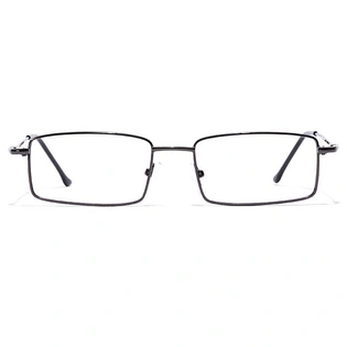 GRAVIATE by Coolwinks E13A7061 Glossy Gunmetal Full Frame Rectangle Eyeglasses for Men and Women