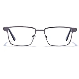 GRAVIATE by Coolwinks E13B6800 Glossy Gunmetal Full Frame Rectangle Eyeglasses for Men and Women