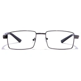 GRAVIATE by Coolwinks E13B7217 Glossy Gunmetal Full Frame Rectangle Eyeglasses for Men and Women