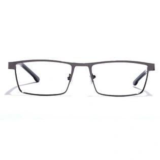 GRAVIATE by Coolwinks E13B7225 Glossy Gunmetal Full Frame Rectangle Eyeglasses for Men and Women