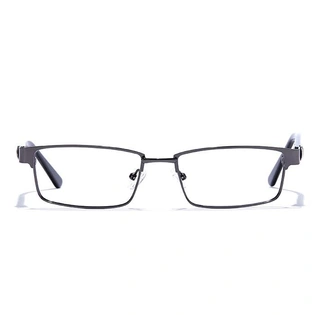 GRAVIATE by Coolwinks E13C6789 Glossy Gunmetal Full Frame Rectangle Eyeglasses for Men and Women