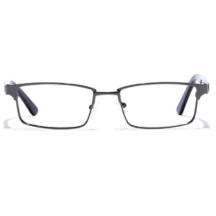 GRAVIATE by Coolwinks E13C6794 Glossy Gunmetal Full Frame Rectangle Eyeglasses for Men and Women