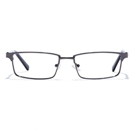 GRAVIATE by Coolwinks E13C6796 Glossy Gunmetal Full Frame Rectangle Eyeglasses for Men and Women