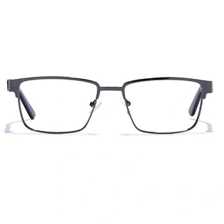 GRAVIATE by Coolwinks E13C6803 Glossy Gunmetal Full Frame Rectangle Eyeglasses for Men and Women