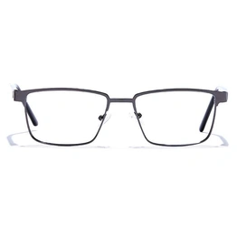 GRAVIATE by Coolwinks E13C6805 Glossy Gunmetal Full Frame Rectangle Eyeglasses for Men and Women