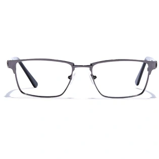 GRAVIATE by Coolwinks E13C6808 Glossy Gunmetal Full Frame Rectangle Eyeglasses for Men and Women