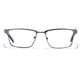 GRAVIATE by Coolwinks E13C6811 Glossy Gunmetal Full Frame Rectangle Eyeglasses for Men and Women