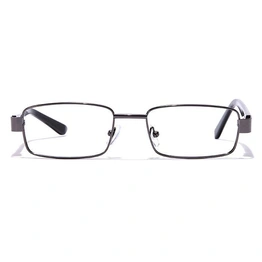 GRAVIATE by Coolwinks E13C7047 Glossy Gunmetal Full Frame Rectangle Eyeglasses for Men and Women