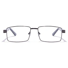 GRAVIATE by Coolwinks E13C7170 Glossy Gunmetal Full Frame Rectangle Eyeglasses for Men and Women