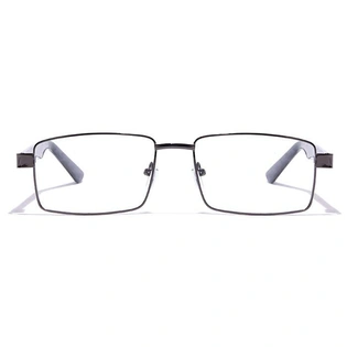 GRAVIATE by Coolwinks E13C7170 Glossy Gunmetal Full Frame Rectangle Eyeglasses for Men and Women