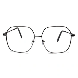 GRAVIATE by Coolwinks E13B6570 Glossy Gunmetal Full Frame Retro Square Eyeglasses for Men and Women