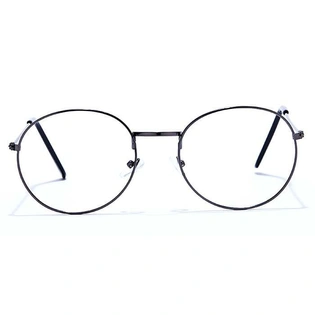 GRAVIATE by Coolwinks E13A6616 Glossy Gunmetal Full Frame Round Eyeglasses for Men and Women