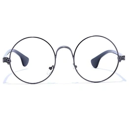 GRAVIATE by Coolwinks E13B6614 Glossy Gunmetal Full Frame Round Eyeglasses for Men and Women