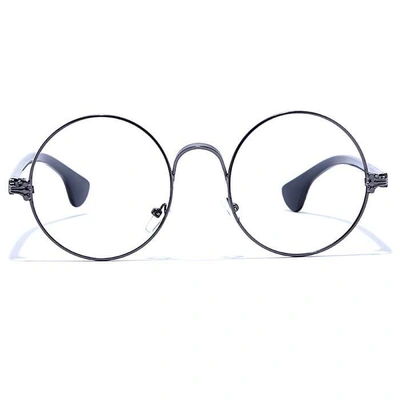 GRAVIATE by Coolwinks E13B6614 Glossy Gunmetal Full Frame Round Eyeglasses for Men and Women