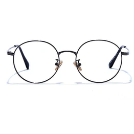 GRAVIATE by Coolwinks E13B6626 Glossy Gunmetal Full Frame Round Eyeglasses for Men and Women