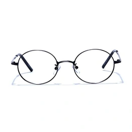 GRAVIATE by Coolwinks E13B6636 Matte Gunmetal Full Frame Round Eyeglasses for Men and Women