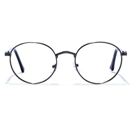 GRAVIATE by Coolwinks E13B6653 Glossy Gunmetal Full Frame Round Eyeglasses for Men and Women