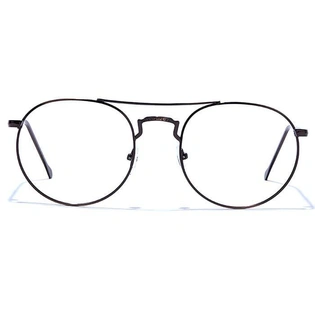 GRAVIATE by Coolwinks E13B6654 Glossy Gunmetal Full Frame Round Eyeglasses for Men and Women