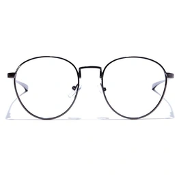 GRAVIATE by Coolwinks E13B7558 Glossy Gunmetal Full Frame Round Eyeglasses for Men and Women