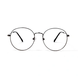 GRAVIATE by Coolwinks E13C5711 Glossy Gunmetal Full Frame Round Eyeglasses for Men and Women