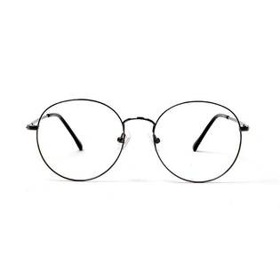 GRAVIATE by Coolwinks E13C5711 Glossy Gunmetal Full Frame Round Eyeglasses for Men and Women