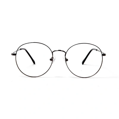 GRAVIATE by Coolwinks E13C5711 Glossy Gunmetal Full Frame Round Eyeglasses for Men and Women