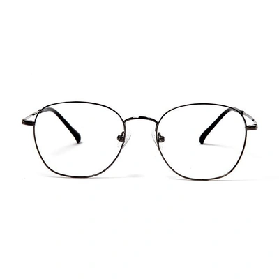 GRAVIATE by Coolwinks E13C5715 Glossy Gunmetal Full Frame Round Eyeglasses for Men and Women