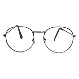 GRAVIATE by Coolwinks E13C6554 Glossy Gunmetal Full Frame Round Eyeglasses for Men and Women