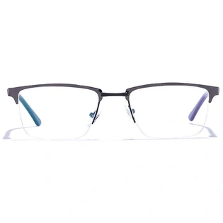 GRAVIATE by Coolwinks E13A6876 Glossy Half Frame Rectangle Eyeglasses for Men and Women