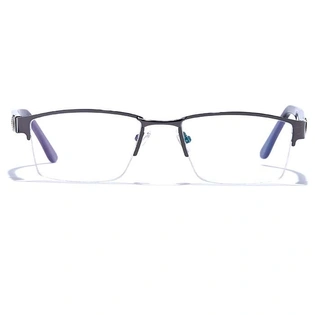 GRAVIATE by Coolwinks E13B6772 Glossy Gunmetal Half Frame Rectangle Eyeglasses for Men and Women